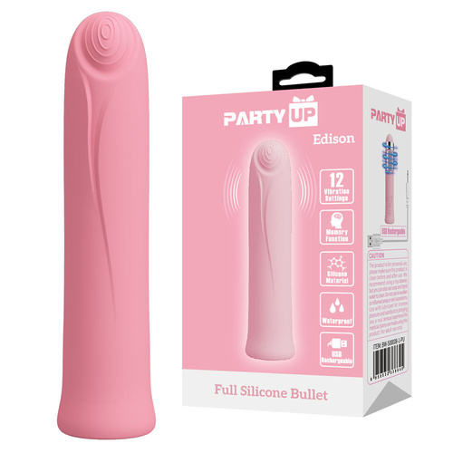 Party Up EDISON Bullet - Pink Pink 10.3 cm USB Rechargeable Bullet