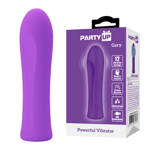 Party Up GARY Bullet - Purple Purple 10.2 cm USB Rechargeable Bullet