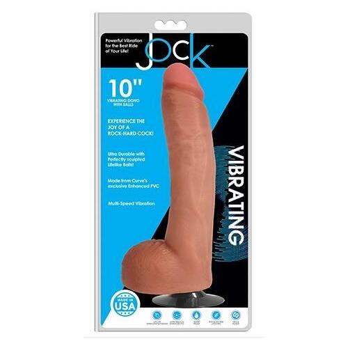 10" Vibrating Cock + Balls
