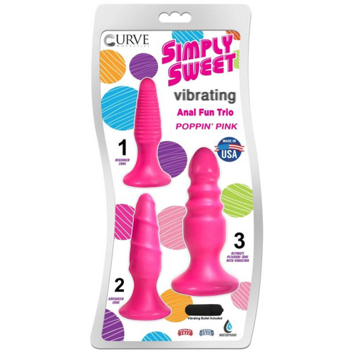 Simply Sweet Poppin' Pink Plug Trio**