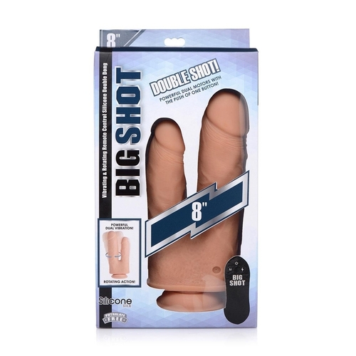 8" Double Entry Vibrating Cock