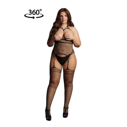 Strappy suspender bodystocking OXS