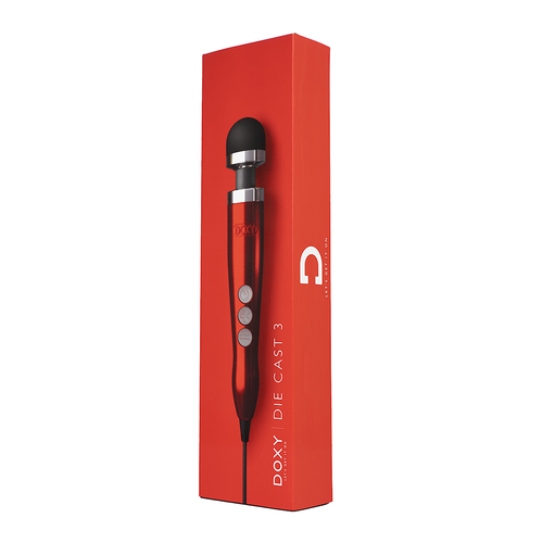 Doxy 3 Die Cast 240v Wand Massager Red