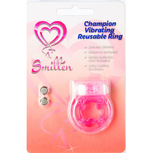 Champion Vibrating Reusable Ring (Pink)