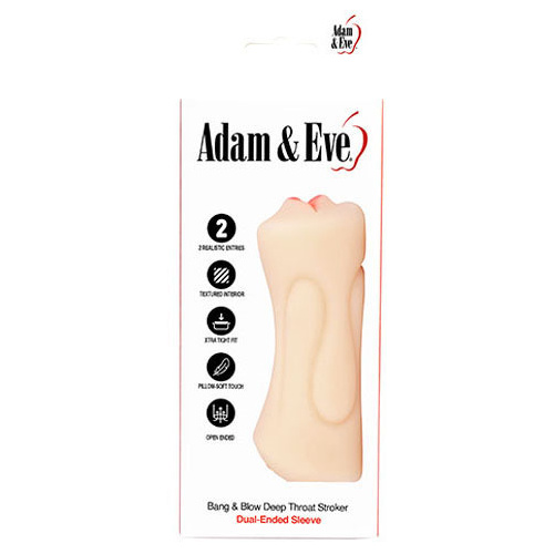 Bang & Blow Deep Throat Stroker Flesh Vagina & Mouth Dual Ended Stroker
