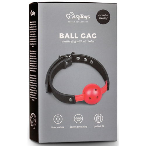 Ball Gag With PVC Ball Red