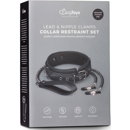 Collar With Nipple Chains