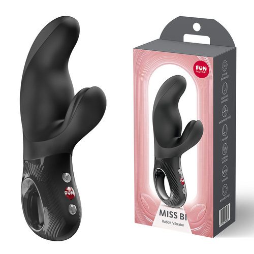 Fun Factory MISS BI Black Black 17 cm USB-C Rechargeable Vibrator