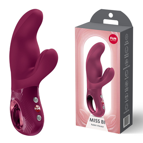 Fun Factory MISS BI Wine Red Wine Red 17 cm USB-C Rechargeable Vibrator