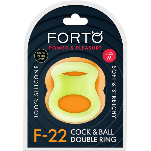 Medium Glowing F-22 Cock & Ball Ring