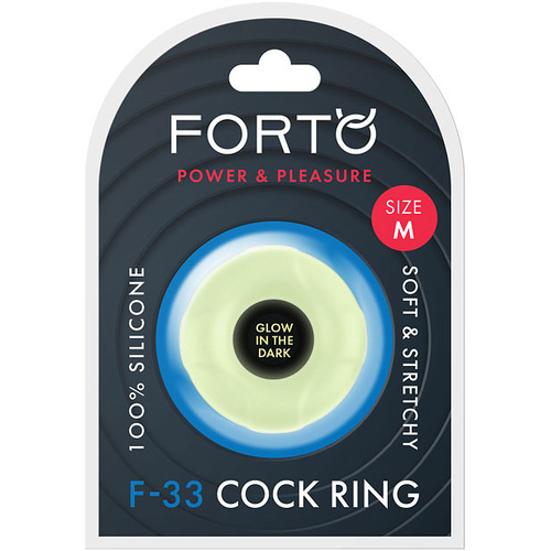 21mm F-33 Glowing Silicone Cock Ring