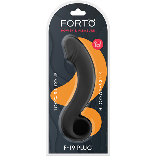 F-19 Curved Silicone Butt Plug