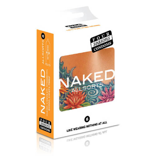 Assorted Naked Condoms x6