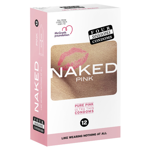 Naked Pink Condoms x12
