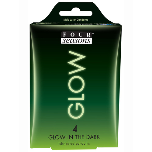 53mm Glowing Condoms x4