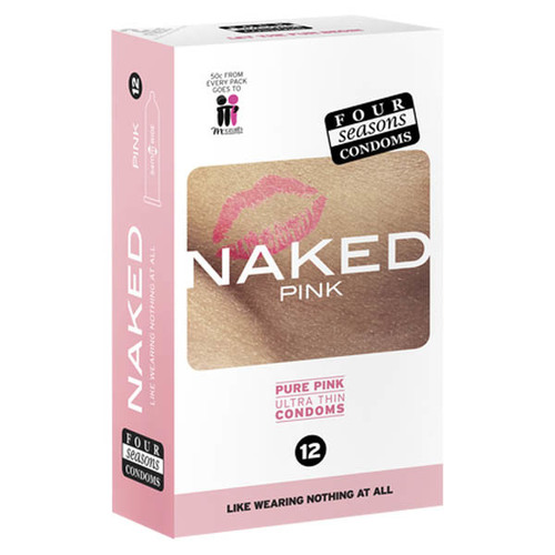 Naked Pure Pink Condoms x12