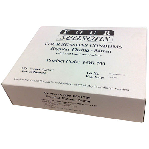 54Mm Regular Condoms X144