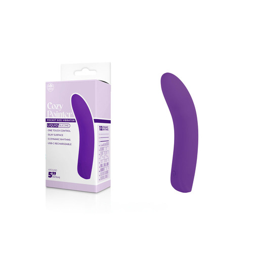 Cozy Pointer - Purple Purple 12.7 USB Rechargeable Mini Vibrator