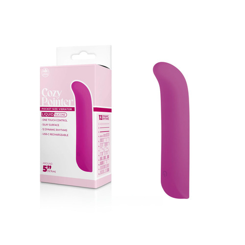 Cozy Pointer - Pink Pink 12.7 cm USB Rechargeable Mini Vibrator