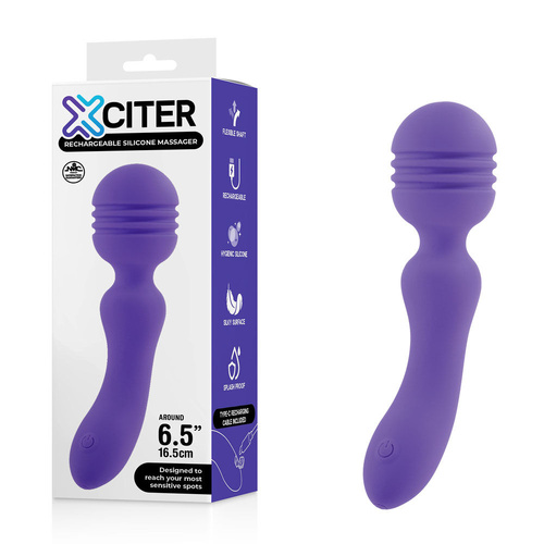 Xciter   16.5cm Usb Rechargeable Massage Wand