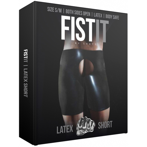 Latex Fisting Shorts - Black - S/M
