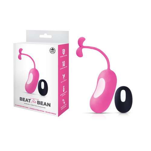 Beat The Bean Pink USB Rechargeable Vibrating Egg with Wireless Remote