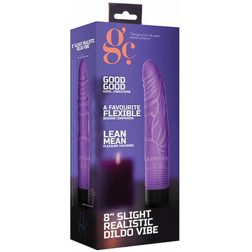 8" Slight Realistic Vibrating Cock