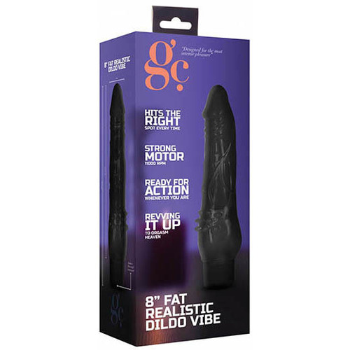 8" Fat Realistic Vibrating Cock