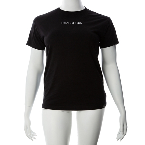 Gender Fluid Pronoun He Tee Shirt Small