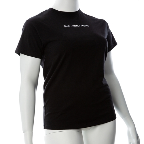 Gender Fluid Pronoun She Tee Shirt XL