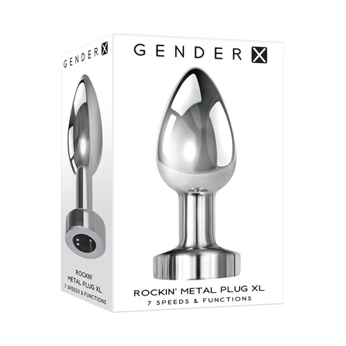 4" Vibrating Metal Butt Plug