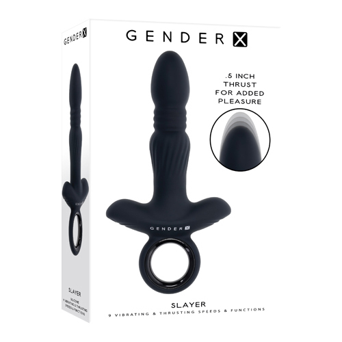 8" Slayer Thrusting Butt Plug