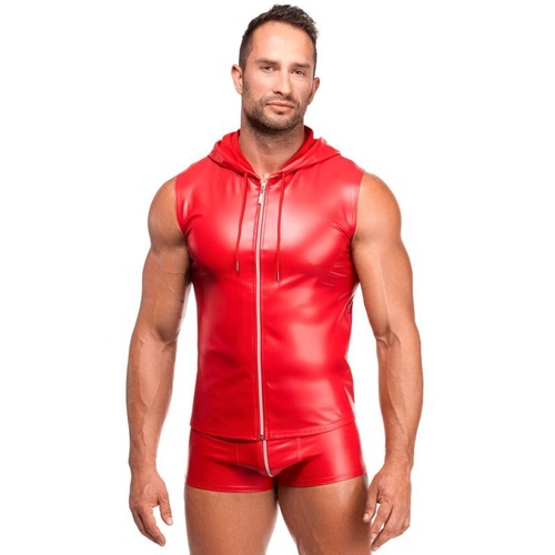 Red Ignite Hooded Vest M