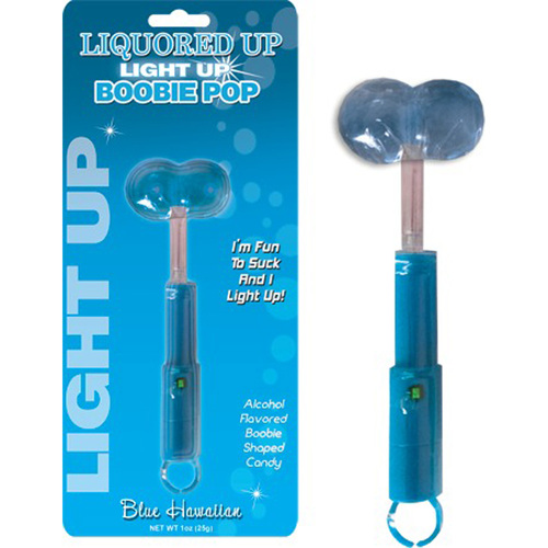 Light Up Boobie Pops - Blue Raspberry