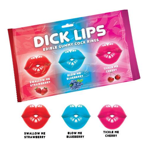 Dick Lips Gummy Cock Rings (3 Pack)