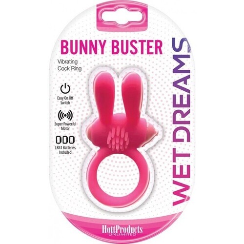 Bunny Buster Cock Ring (Pink)