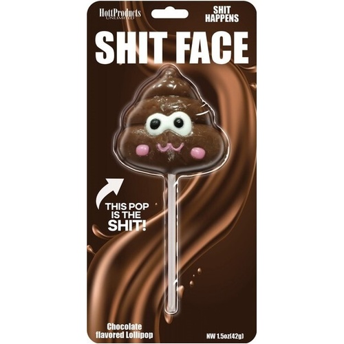 Shit Face Chocolate Lollipop