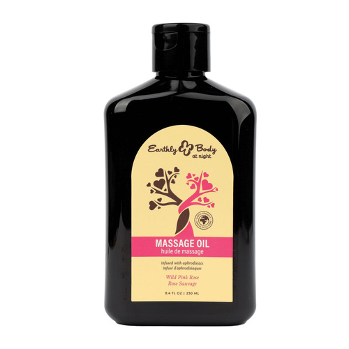 EB Hemp Seed Massage Oil WILD PINK ROSE - 250 ml Wild Pink Rose Scented Massage Oil - 250 ml Bottle