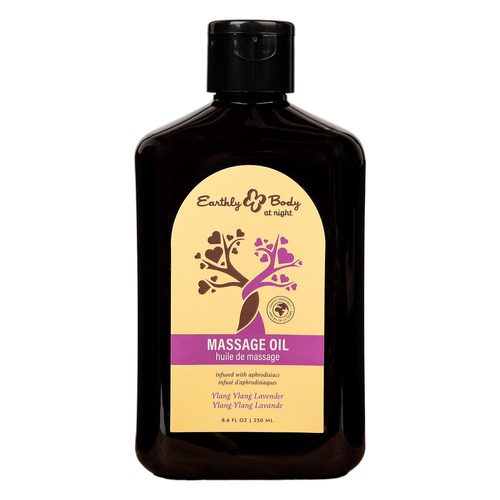 EB Hemp Seed Massage Oil YLANG YLANG LAVENDER - 250 ml Ylang Ylang & Sandalwood Scented Massage Oil - 250 ml Bottle