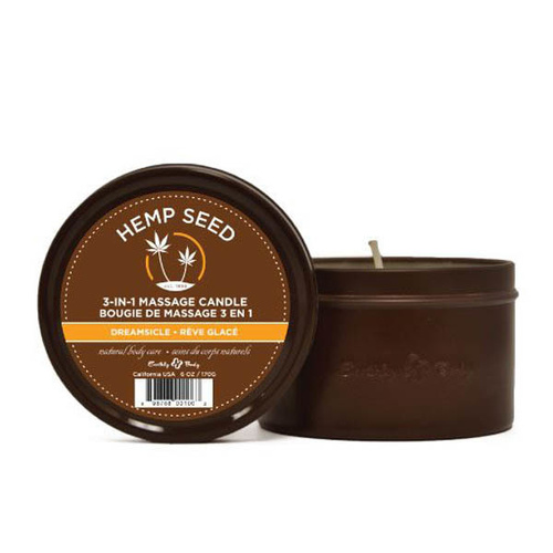 Dreamsicle Hemp Massage Candle