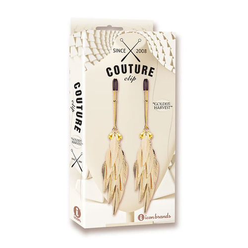 Couture Clip - Golden Harvest Gold Nipple Clamps - Set of 2