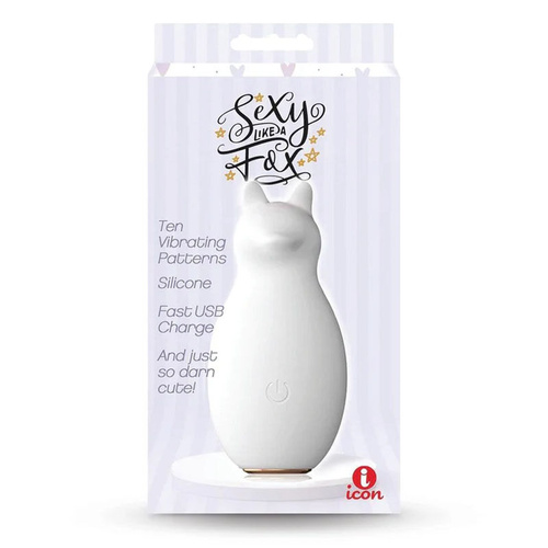 Buzzy Buddy, Sexy Like A Fox - White White USB Rechargeable Stimulator