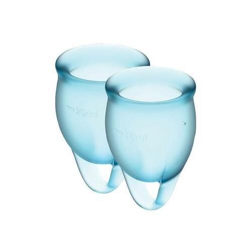 Satisfyer Feel confident Menstrual Cup (Light Blue)