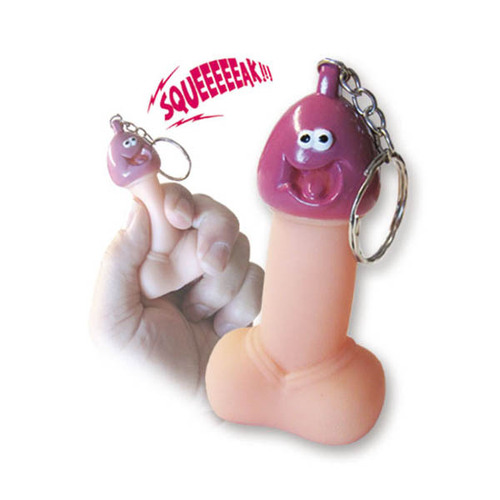 Squeaky Pecker Keychain Novelty Keychain