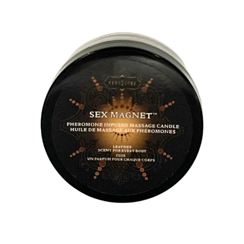 Sex Magnet Pheromone - Leather Massage candle 48 g
