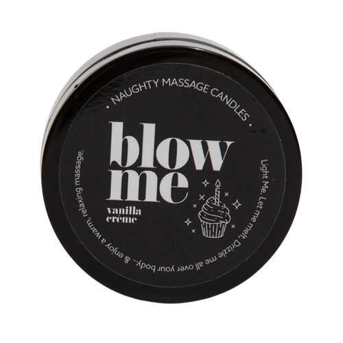 Massage Candle "Blow Me" Vanilla Creme