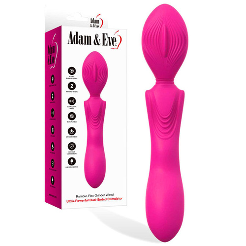 Adam & Eve GRINDER WAND Pink 23.9 cm USB Rechargeable Massage Wand
