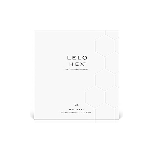 54mm HEX Ribbed Condoms x36