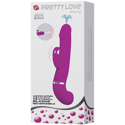 9" Henry Squirting Rabbit Vibrator