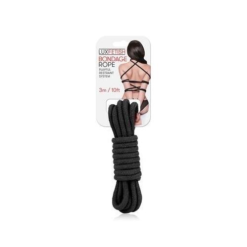 Lux Fetish Bondage Rope 3M Black